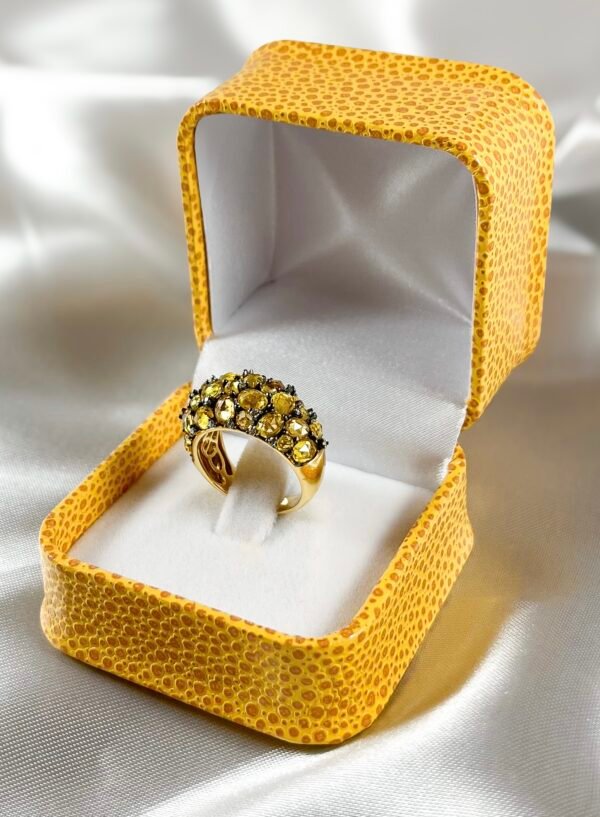 Anillo de Citrinos con Diamantes 3