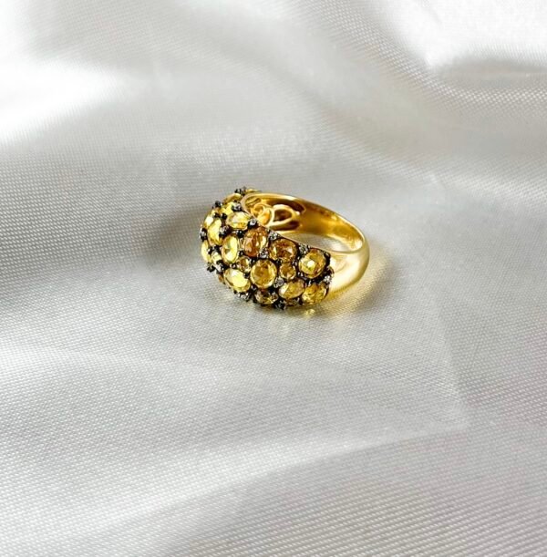 Anillo de Citrinos con Diamantes 2