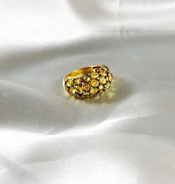 Anillo de Citrinos con Diamantes 1